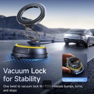 Baseus PrimeTrip VC2 Flex Magnetic Car Mount Suction Cup Version - Cosmic Black